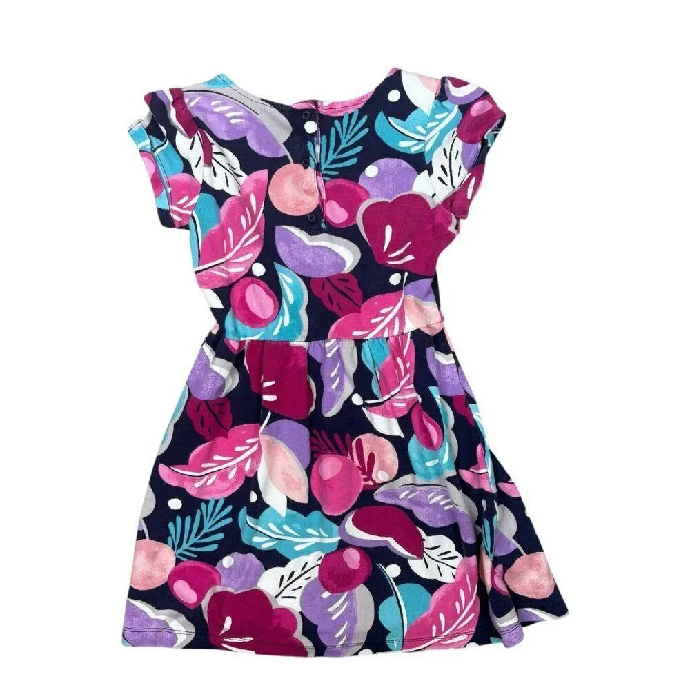 Gymboree Floral Dress Black to Blooms Size 8